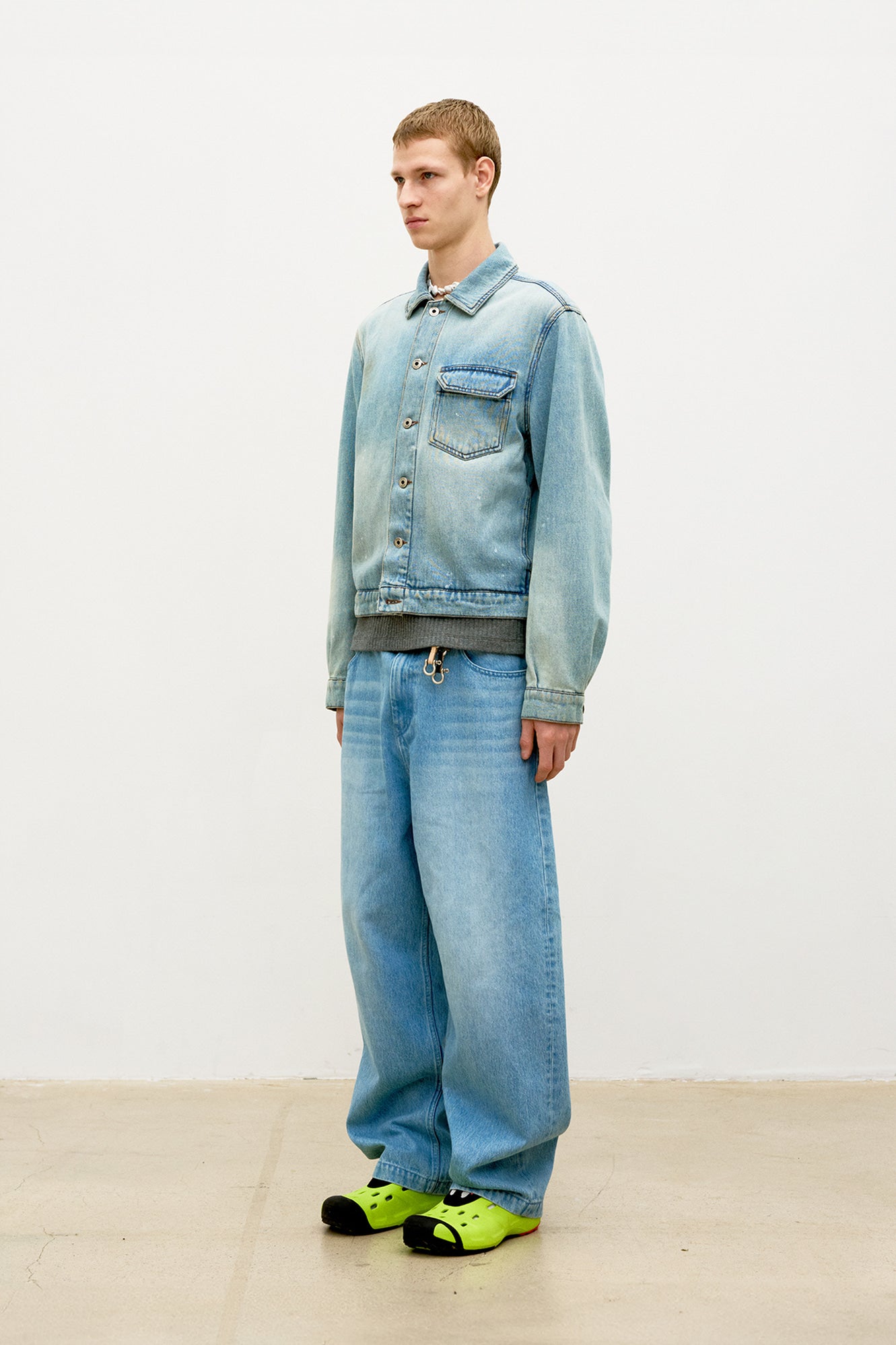 Coor - Riosell One Pocket Trucket Jacket (Ice Blue) product image 3 | TRAB K-Fashion Australia