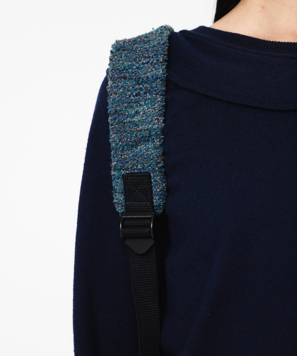 Coyseio - Boucle Knit Backpack (Blue) product image 8 | TRAB K-Fashion Australia