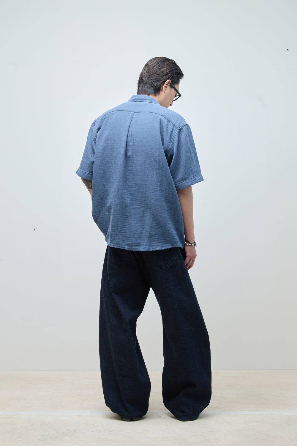 Hatchingroom - Loosed Shirt Double Face Blue (Grey) product image 12 | TRAB K-Fashion Australia