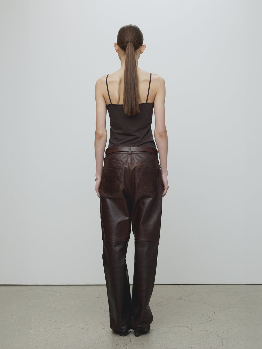 Tonywack - Cotton Lyocell Tank Top (Brown) product image 4 | TRAB K-Fashion Australia