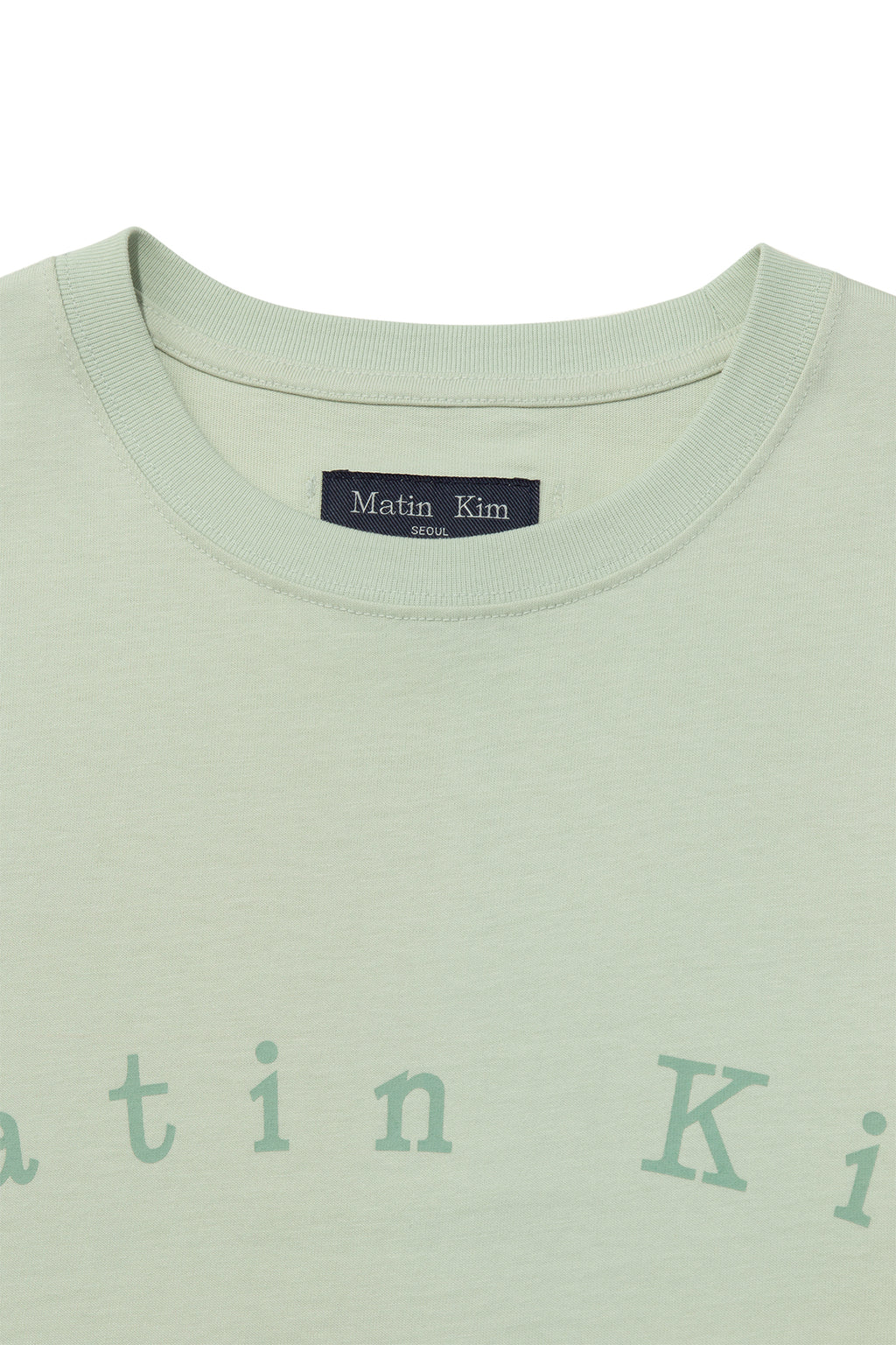 Matin Kim - Minimal Arch Logo Top (Mint) product image 3 | TRAB K-Fashion Australia