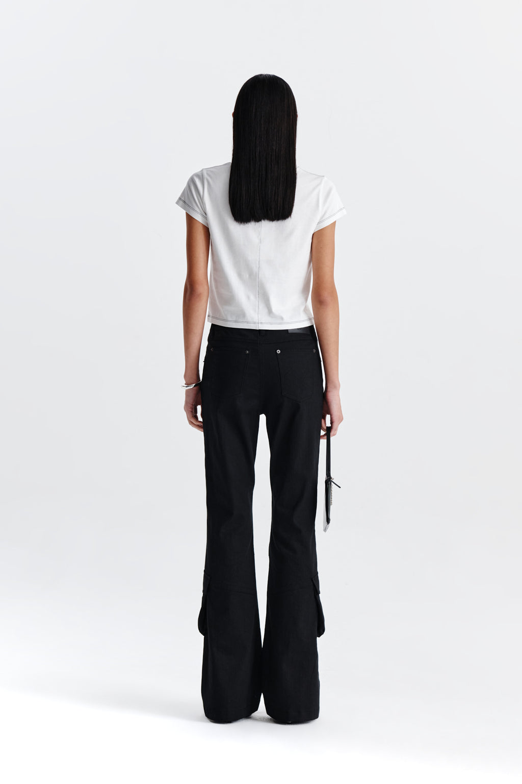 Matin Kim - Print Mixed Crop Top (White) product image 7 | TRAB K-Fashion Australia