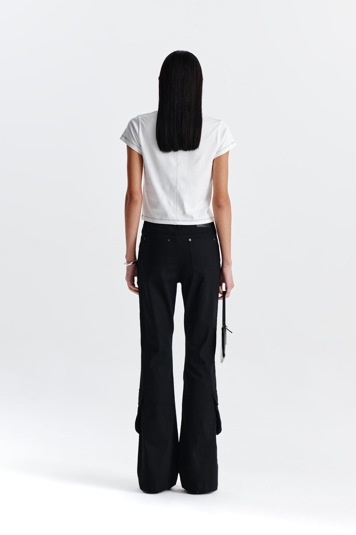Matin Kim - Print Mixed Crop Top (White) product image 7 | TRAB K-Fashion Australia