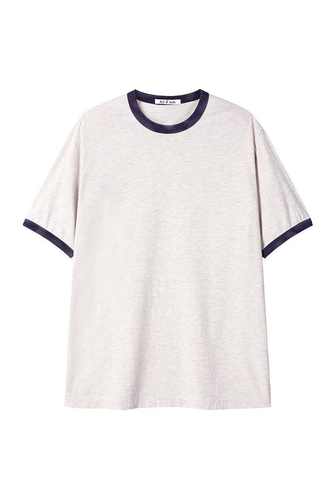Art if acts - Ringer Tee (Oat/Navy) product image 6 | TRAB K-Fashion Australia