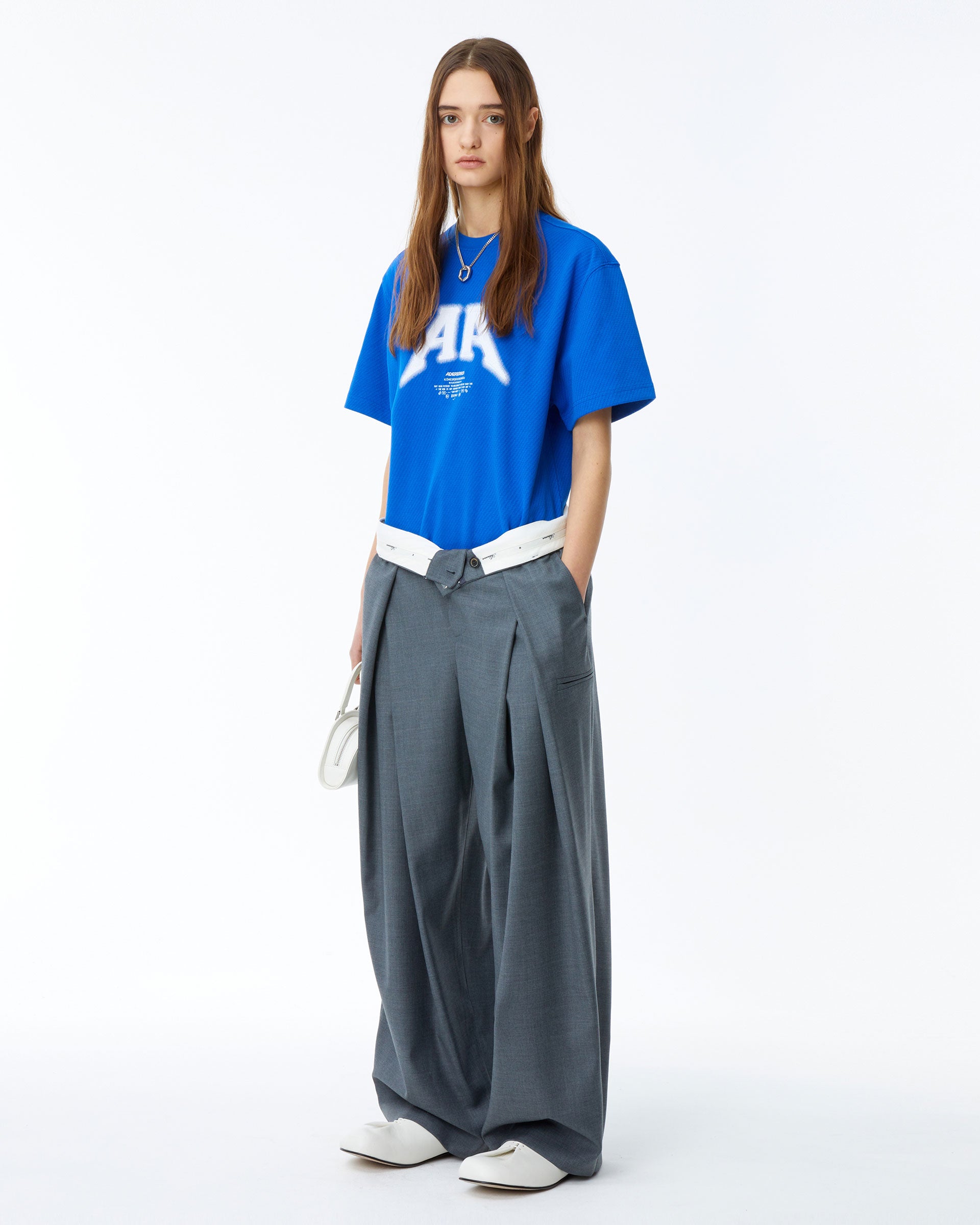 Ader Error - Nolc logo t-shirt (Z-Blue) product image 1 | TRAB K-Fashion Australia