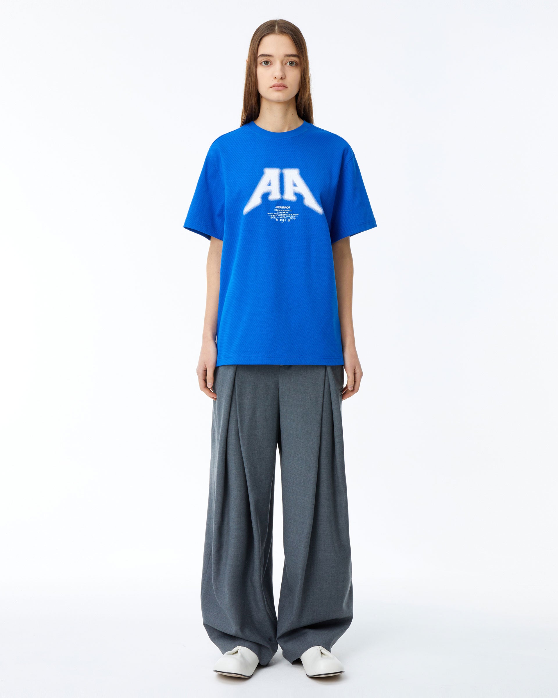 Ader Error - Nolc logo t-shirt (Z-Blue) product image 3 | TRAB K-Fashion Australia