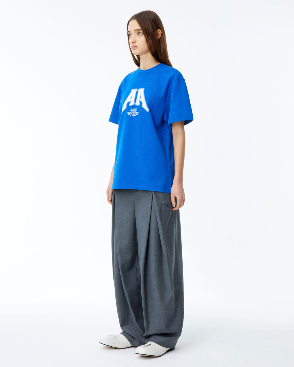 Ader Error - Nolc logo t-shirt (Z-Blue) product image 4 | TRAB K-Fashion Australia