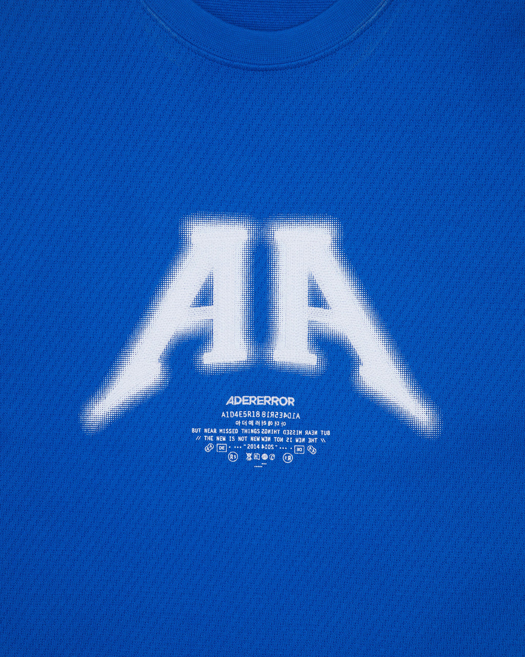 Ader Error - Nolc logo t-shirt (Z-Blue) product image 6 | TRAB K-Fashion Australia