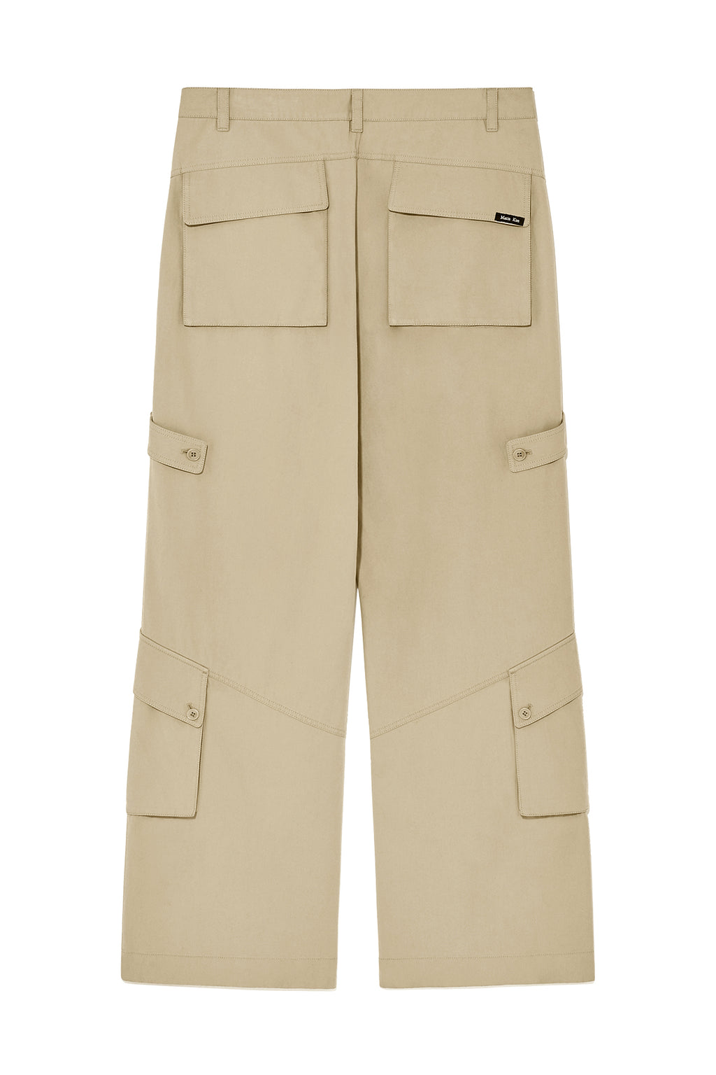 Matin Kim - Out Pocket Cotton Cargo Pants (Dark Beige) product image 2 | TRAB K-Fashion Australia