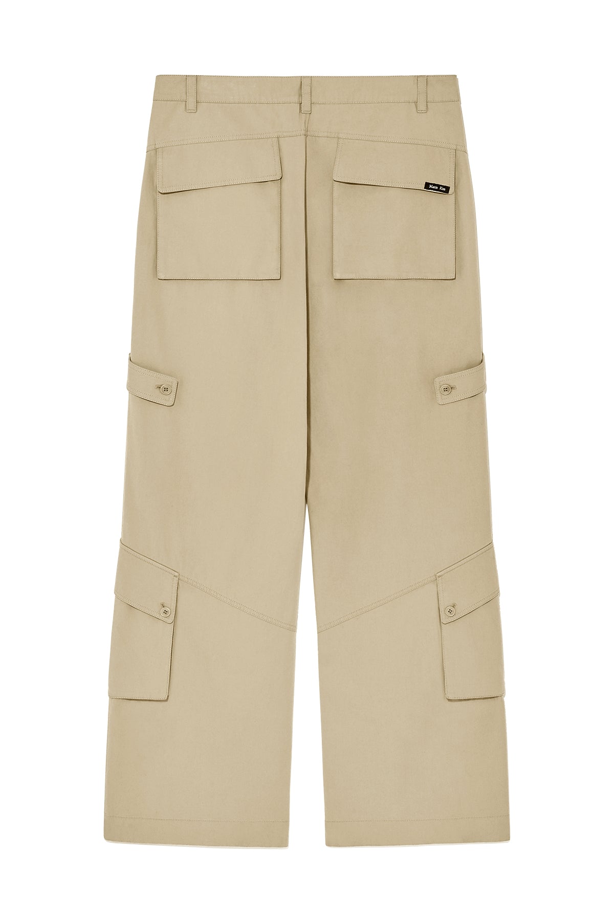 Matin Kim - Out Pocket Cotton Cargo Pants (Dark Beige) product image 2 | TRAB K-Fashion Australia