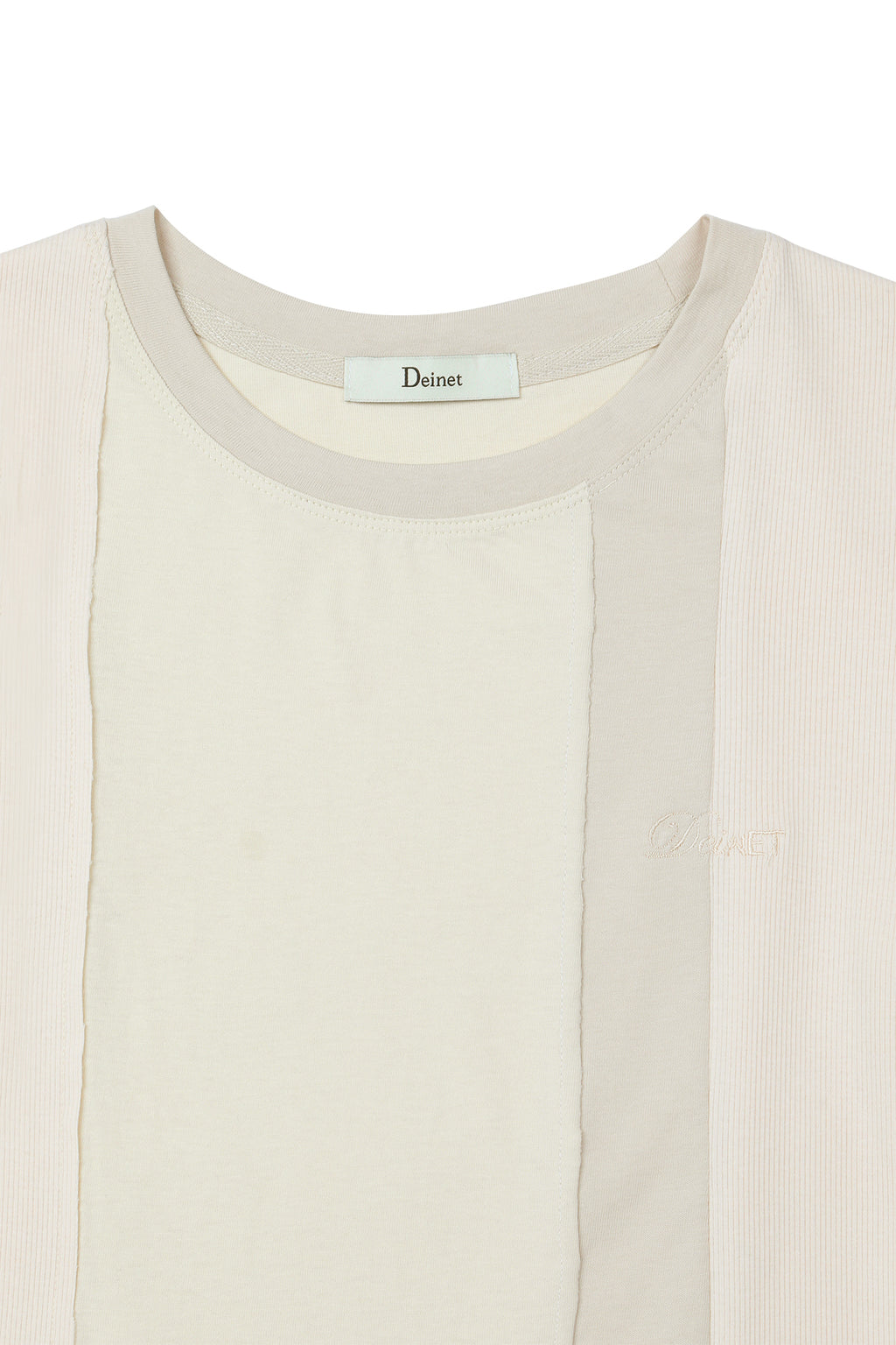 Deinet - Contrast T-Shirt (Beige) product image 3 | TRAB K-Fashion Australia