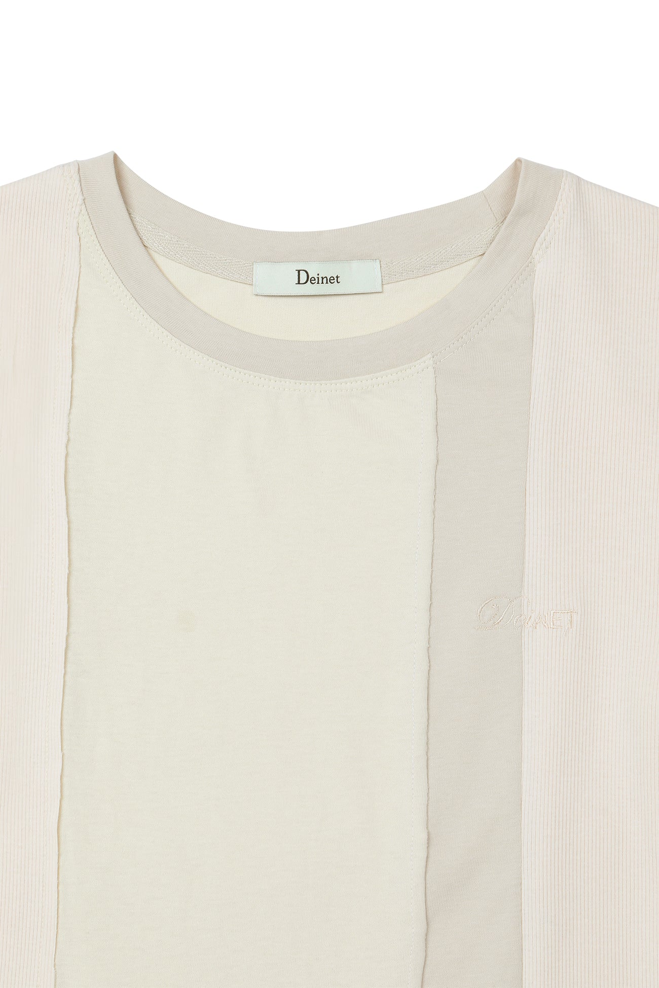 Deinet - Contrast T-Shirt (Beige) product image 3 | TRAB K-Fashion Australia