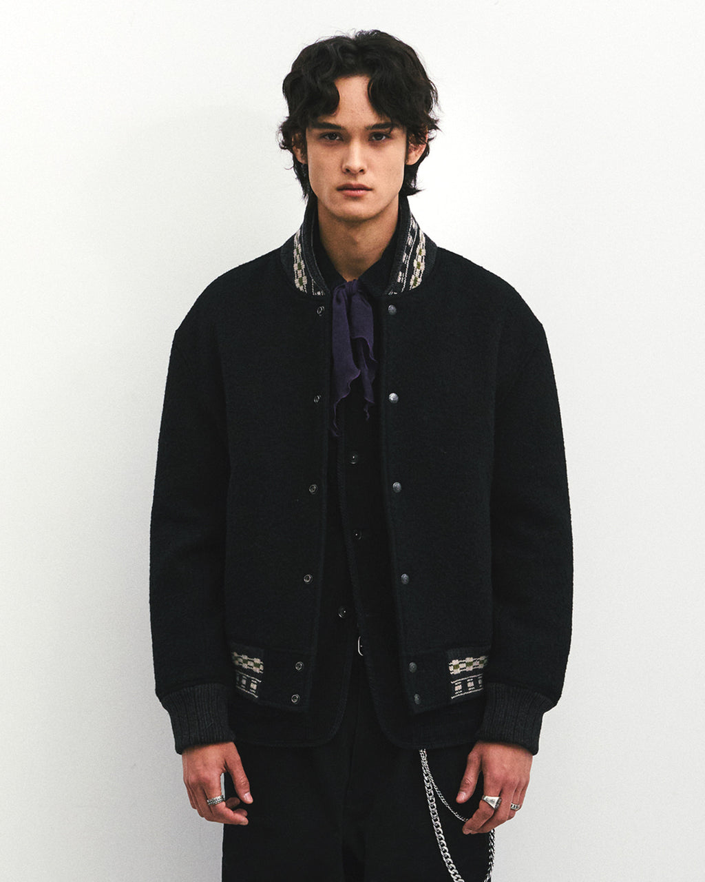 Eastlogue - Teddy Blouson Jumper (Black) product image 2 | TRAB K-Fashion Australia