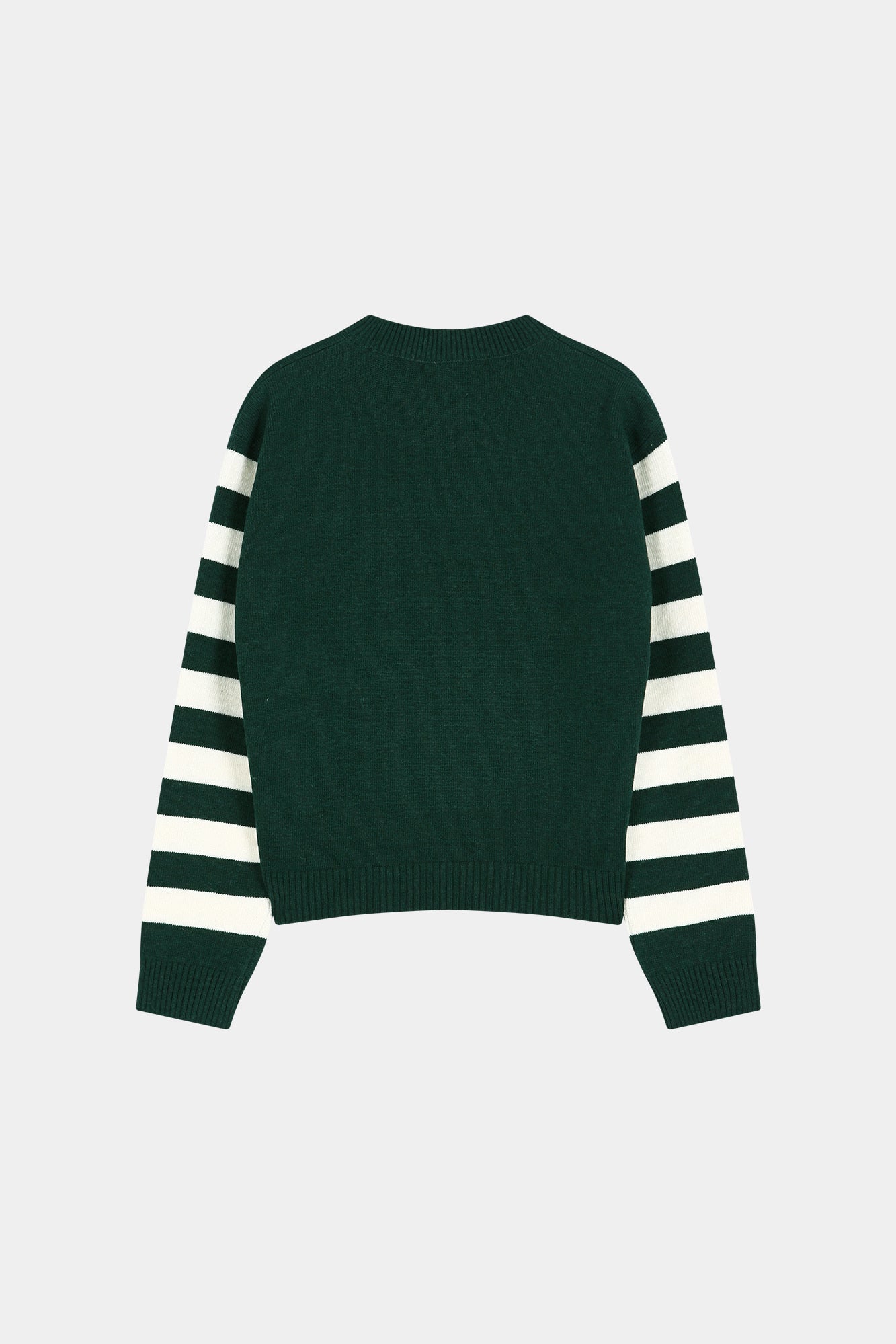 Andersson Bell - 26 Girl's Heart Message Crew-Neck Sweater (green/ivory) (Green/Ivory) product image 6 | TRAB K-Fashion Australia