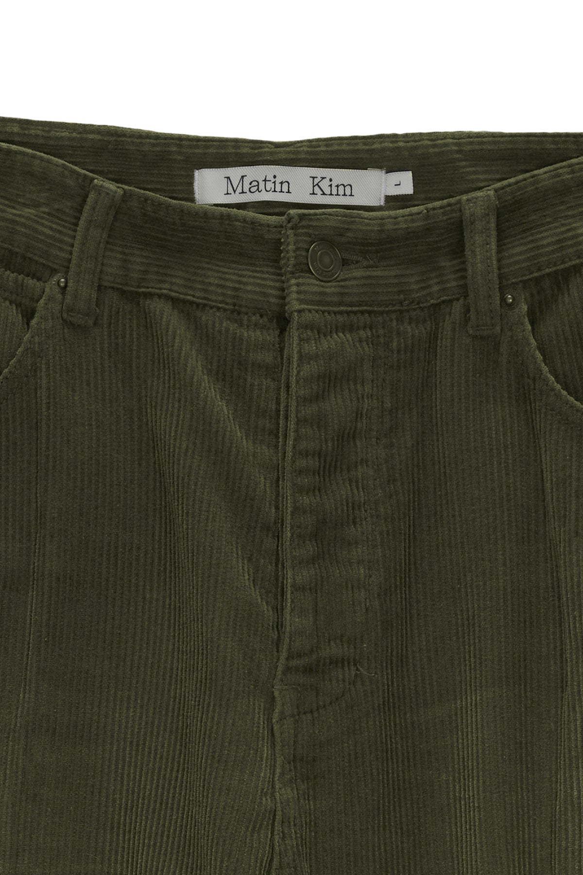 Matin Kim - Washed Corduroy Pants (Khaki) product image 3 | TRAB K-Fashion Australia