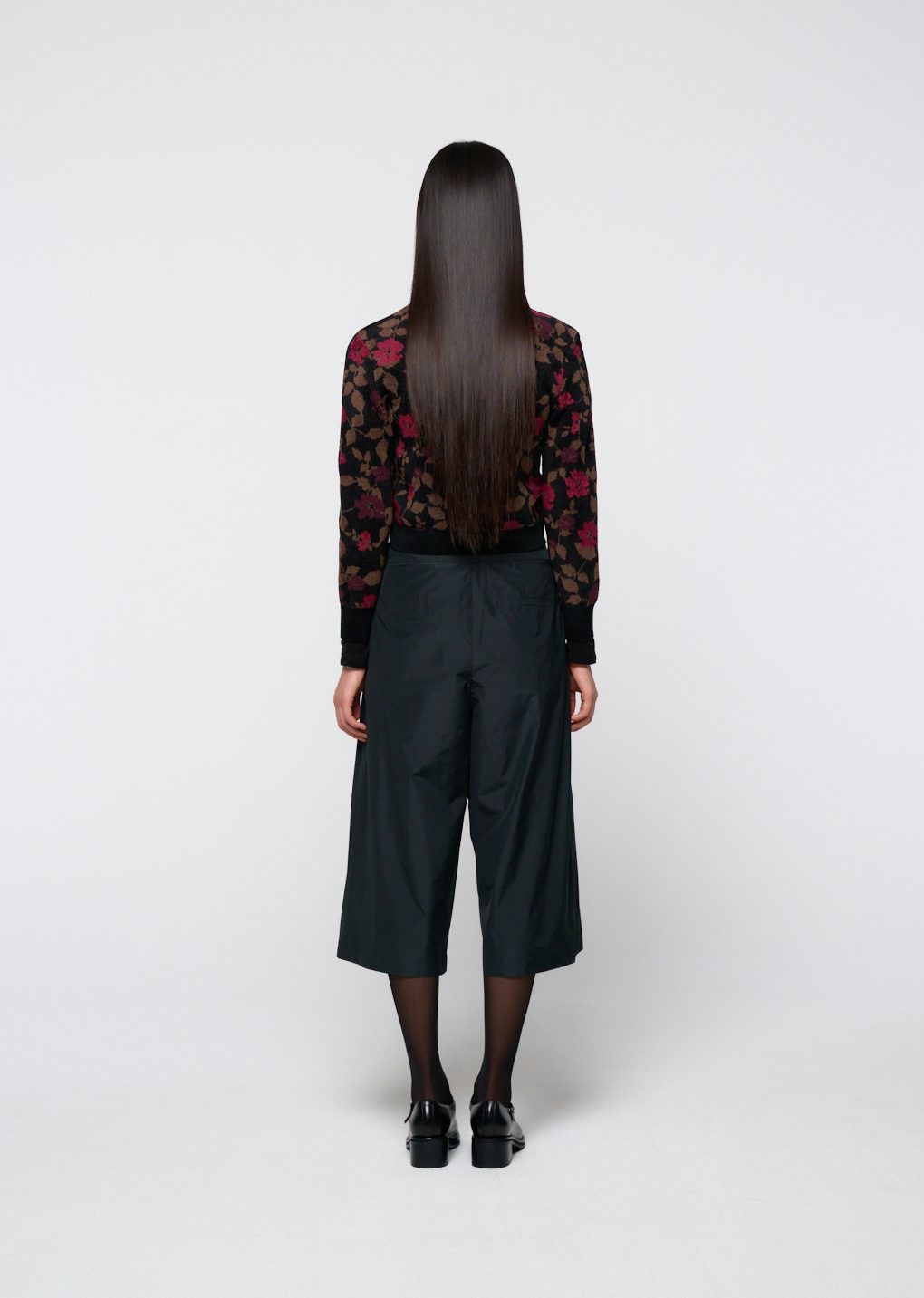 Amomento - Floral jacquard cardigan (Black) product image 7 | TRAB K-Fashion Australia