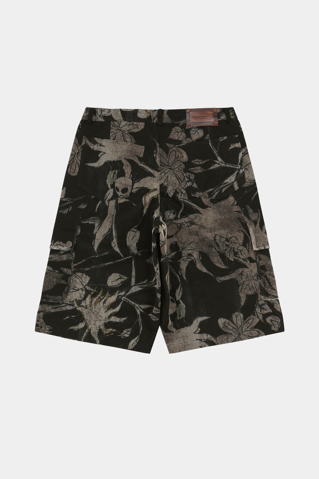 Andersson Bell - Flower Overlay Cargo Shorts (Black/Beige) product image 9 | TRAB K-Fashion Australia