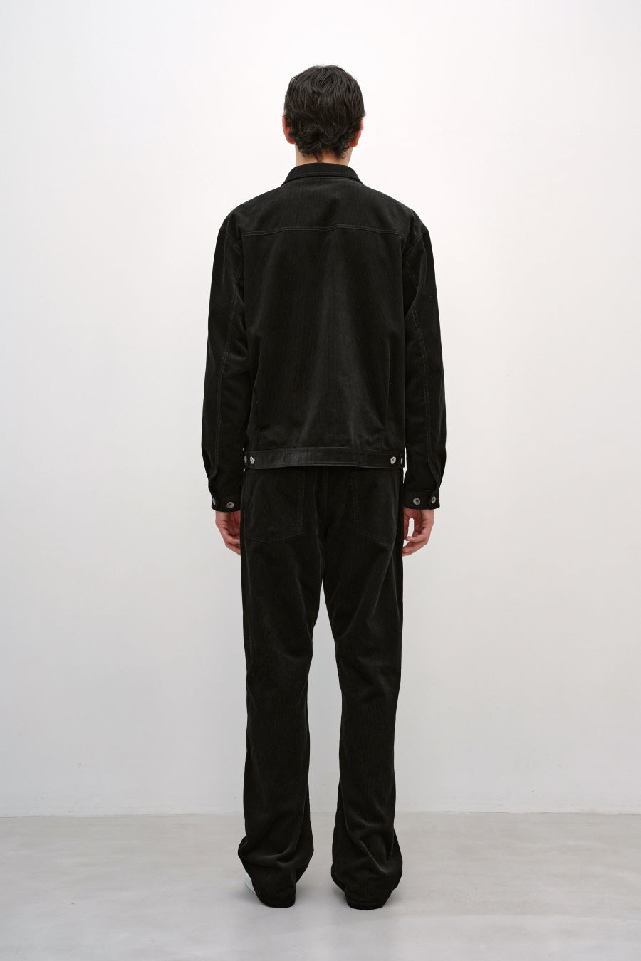 Insilence - Corduroy Trucker Jacket (Black) product image 6 | TRAB K-Fashion Australia