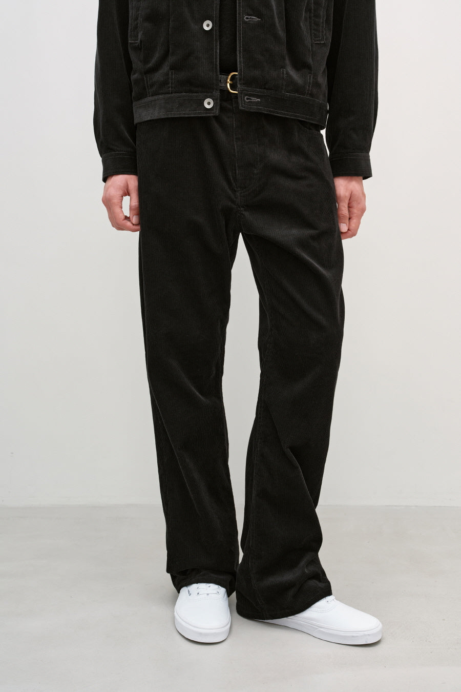 Insilence - Corduroy SemiFlare Pants (Black) product image 3 | TRAB K-Fashion Australia