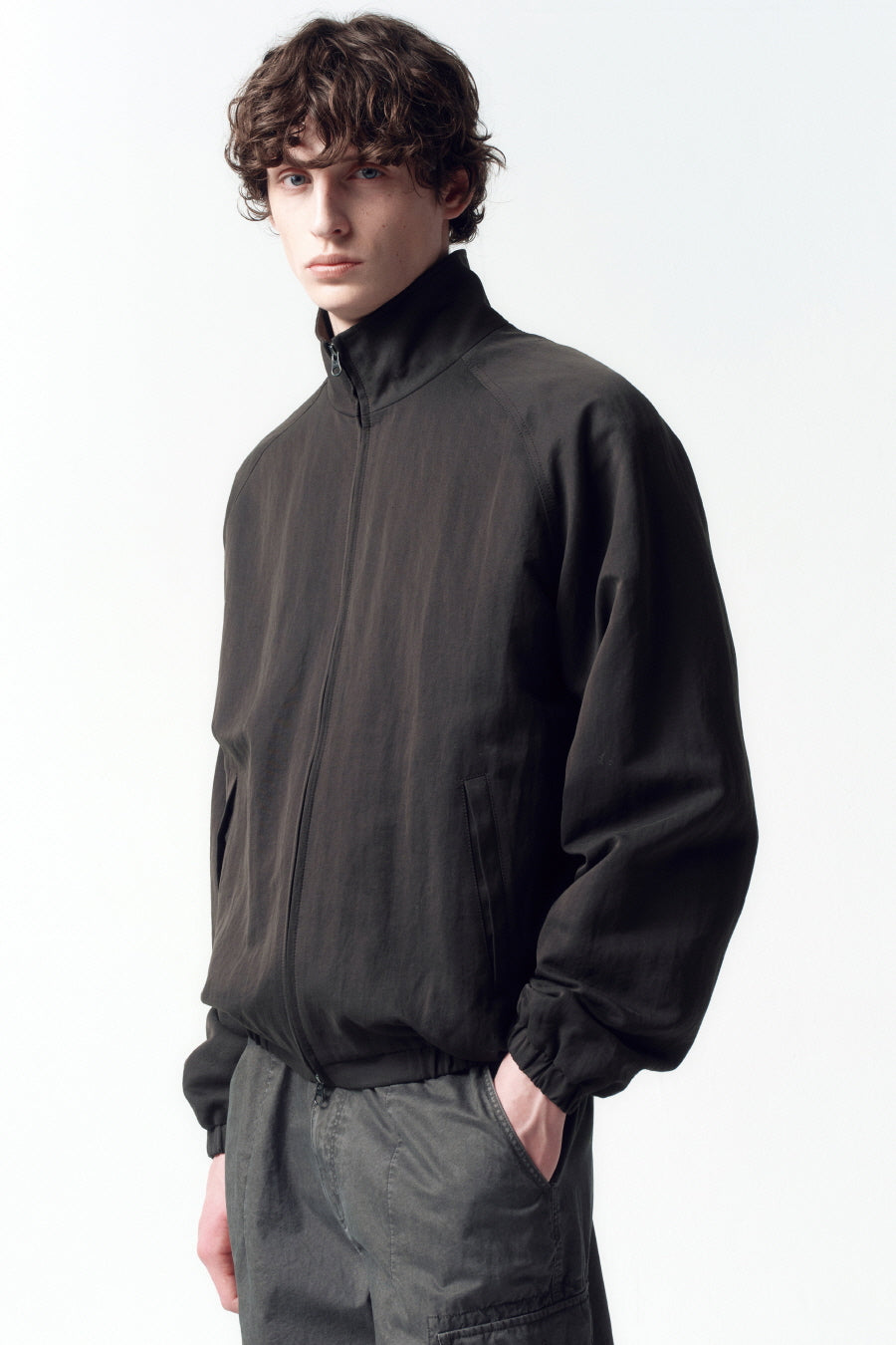 Insilence - Acid Raglan Blouson (Charcoal) product image 2 | TRAB K-Fashion Australia