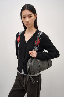 Insilence - East West Shoulder Bag (Black) product image 1 | TRAB K-Fashion Australia