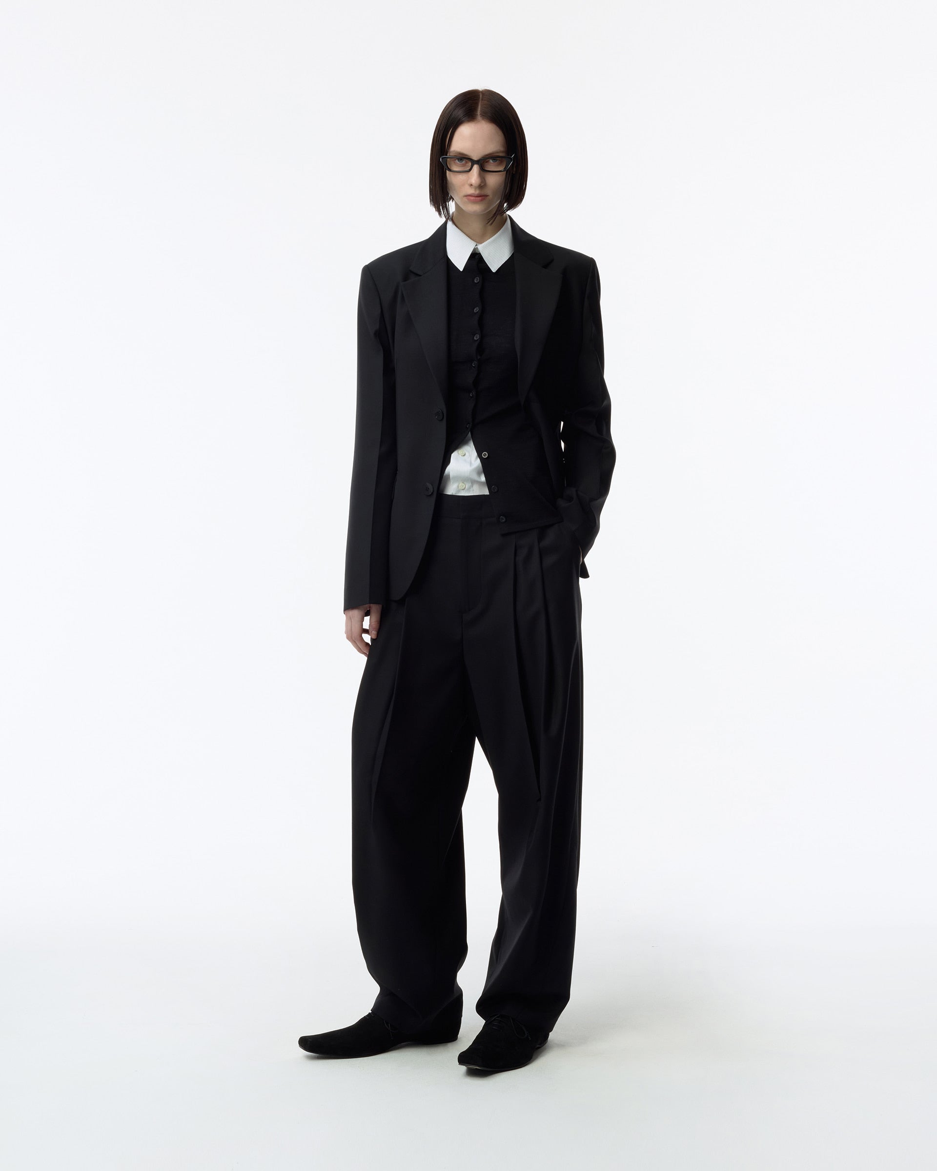 Ader Error - Sig; BK Tag blazer 01 (Noir) product image 1 | TRAB K-Fashion Australia