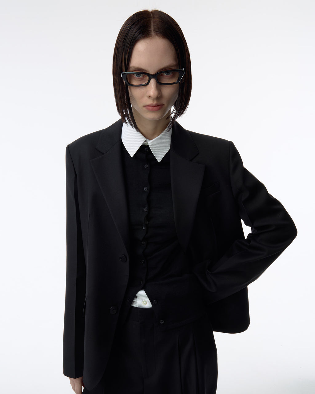 Ader Error - Sig; BK Tag blazer 01 (Noir) product image 6 | TRAB K-Fashion Australia