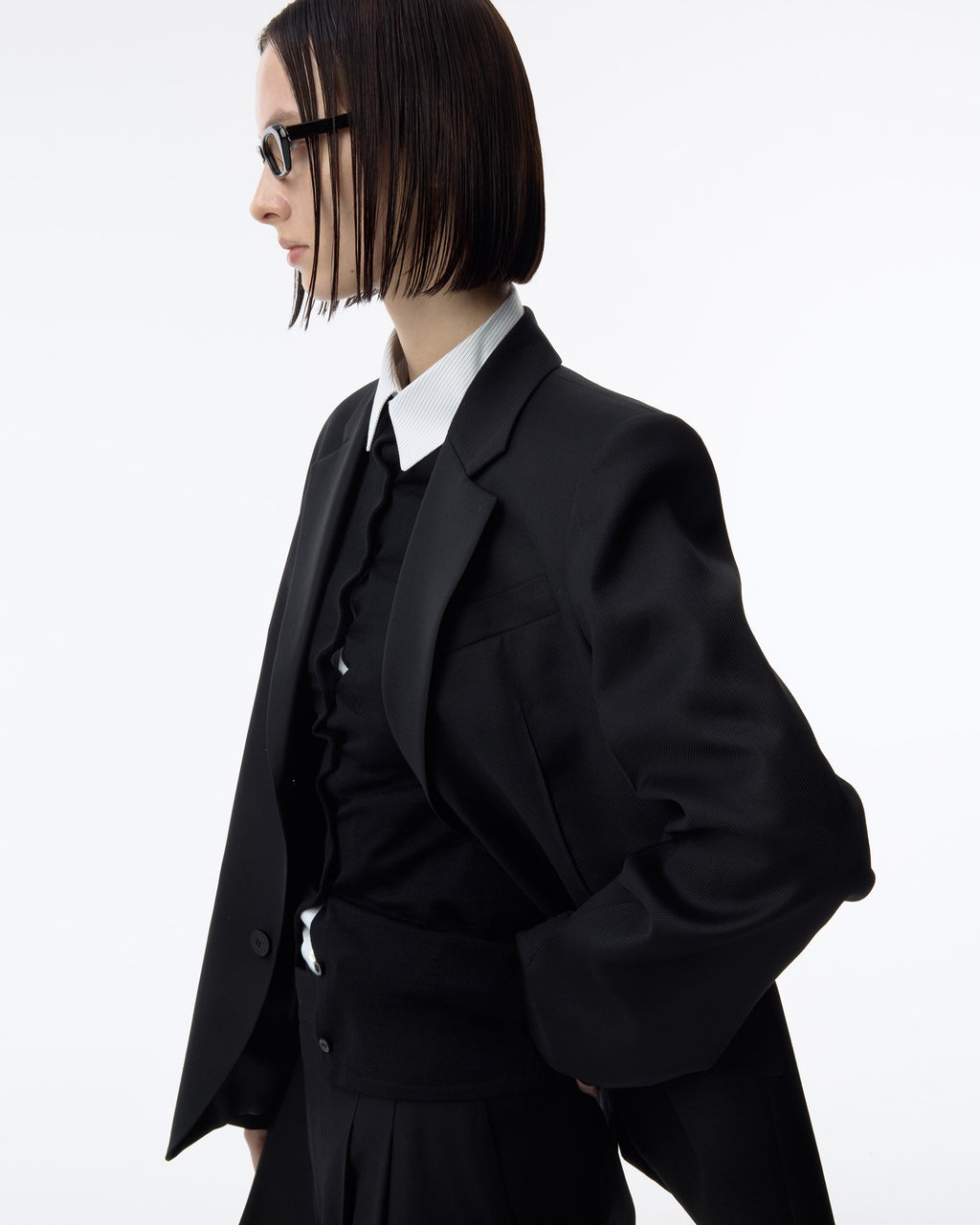 Ader Error - Sig; BK Tag blazer 01 (Noir) product image 9 | TRAB K-Fashion Australia