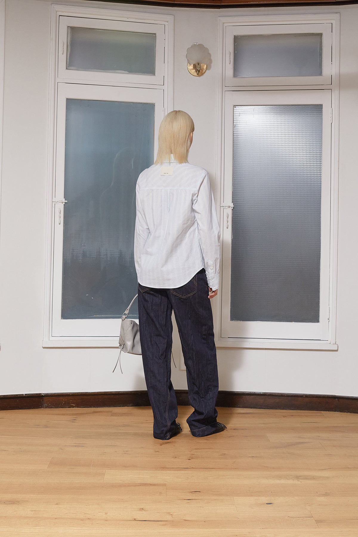 Matin Kim - Stitch Point Crinkle Denim Pants (Dark Navy) product image 9 | TRAB K-Fashion Australia