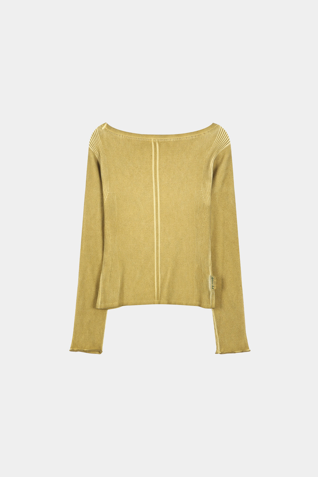 Andersson Bell - Vintage-Dye Layered Knit Cardigan (Marigold) product image 11 | TRAB K-Fashion Australia