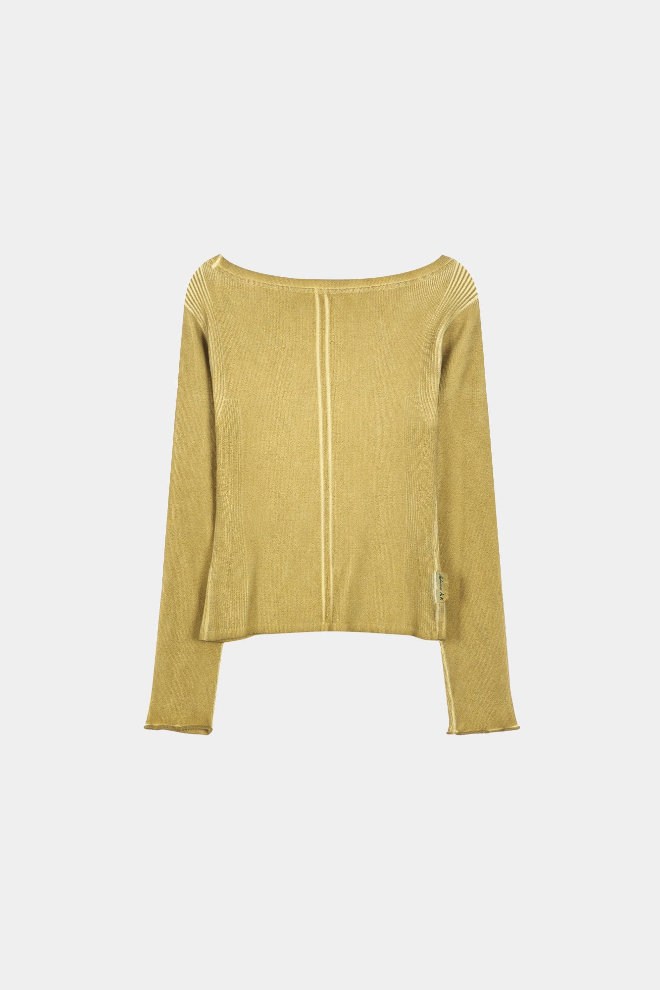 Andersson Bell - Vintage-Dye Layered Knit Cardigan (Marigold) product image 11 | TRAB K-Fashion Australia