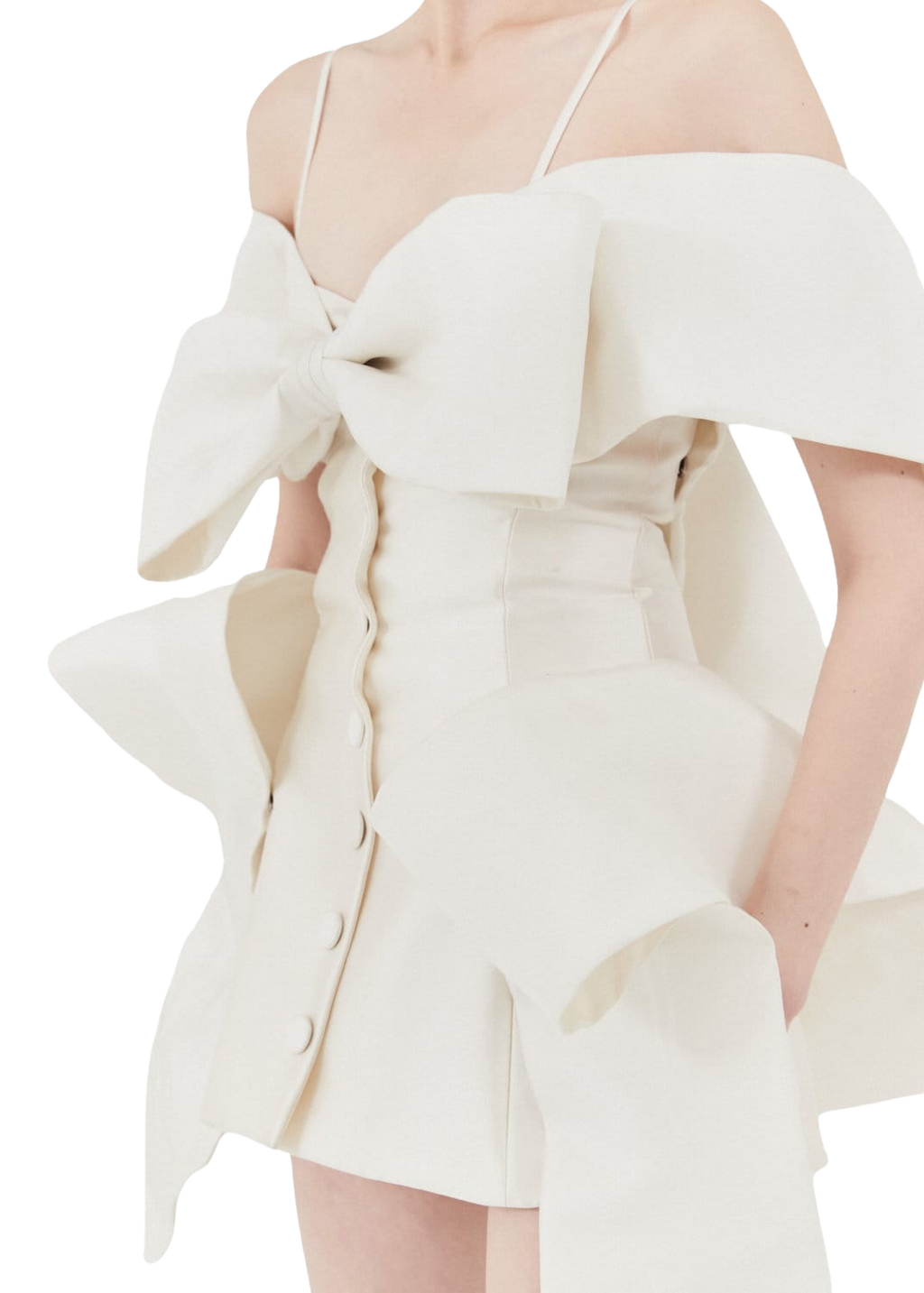 Kimhe Kim - Seraphim Mini Dress (White) product image 11 | TRAB K-Fashion Australia