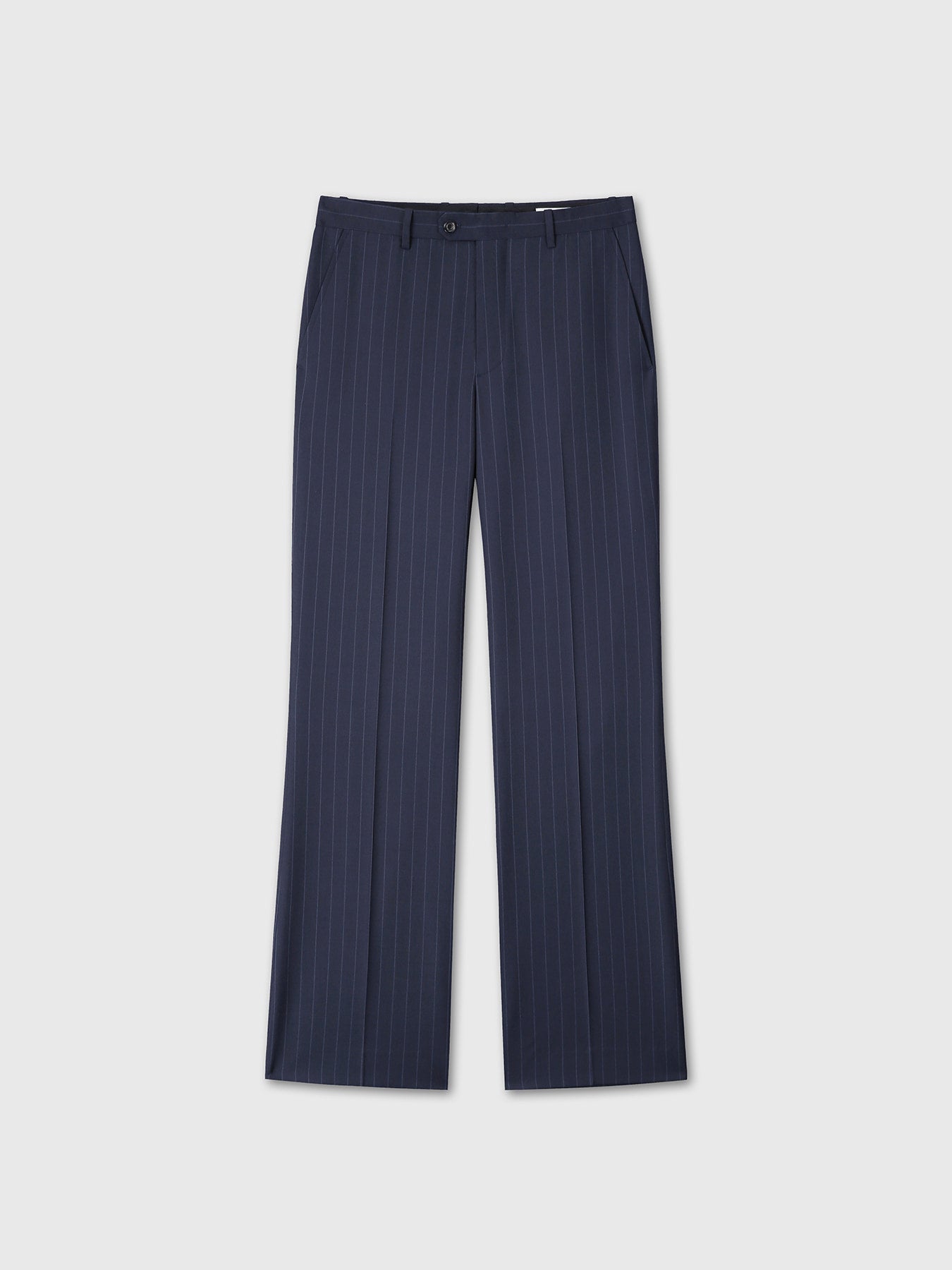 Tonywack - Tropical Wool Flared Trousers (Navy Stripe) product image 9 | TRAB K-Fashion Australia