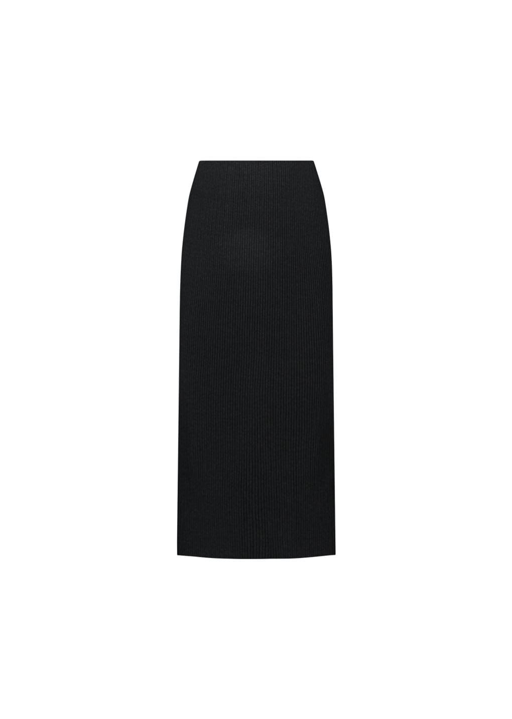 Amomento - Pleats Knit Maxi Skirt (Black) product image 2 | TRAB K-Fashion Australia