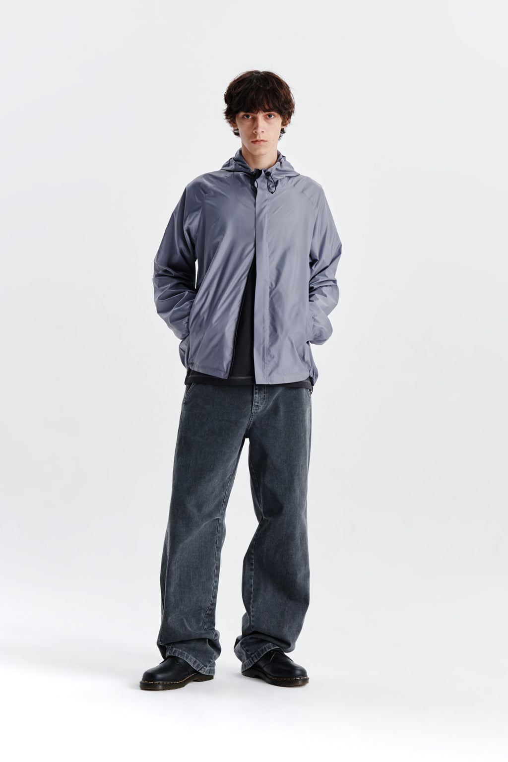 Matin Kim - Light Hoody Windbreaker (Grey) product image 9 | TRAB K-Fashion Australia