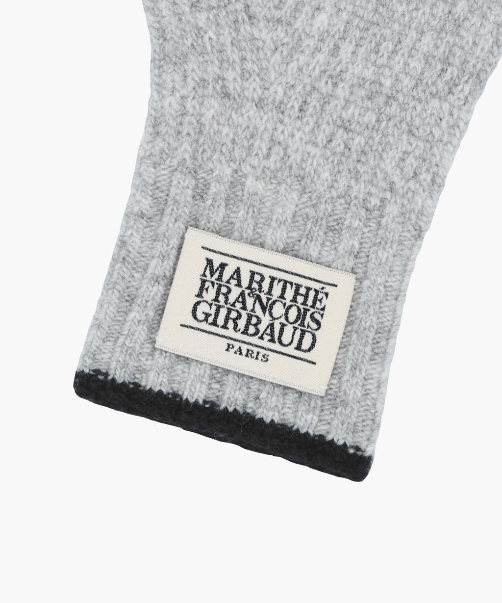 Marithe & Francois Girbaud - Classic Logo Knit Glove (Light Gray) product image 5 | TRAB K-Fashion Australia