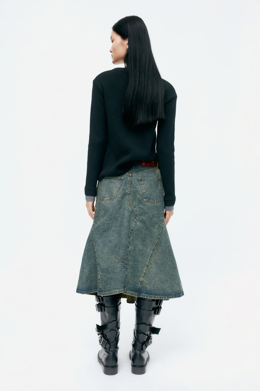 Andersson Bell - Button Slim Knit Cardigan (Black) product image 3 | TRAB K-Fashion Australia