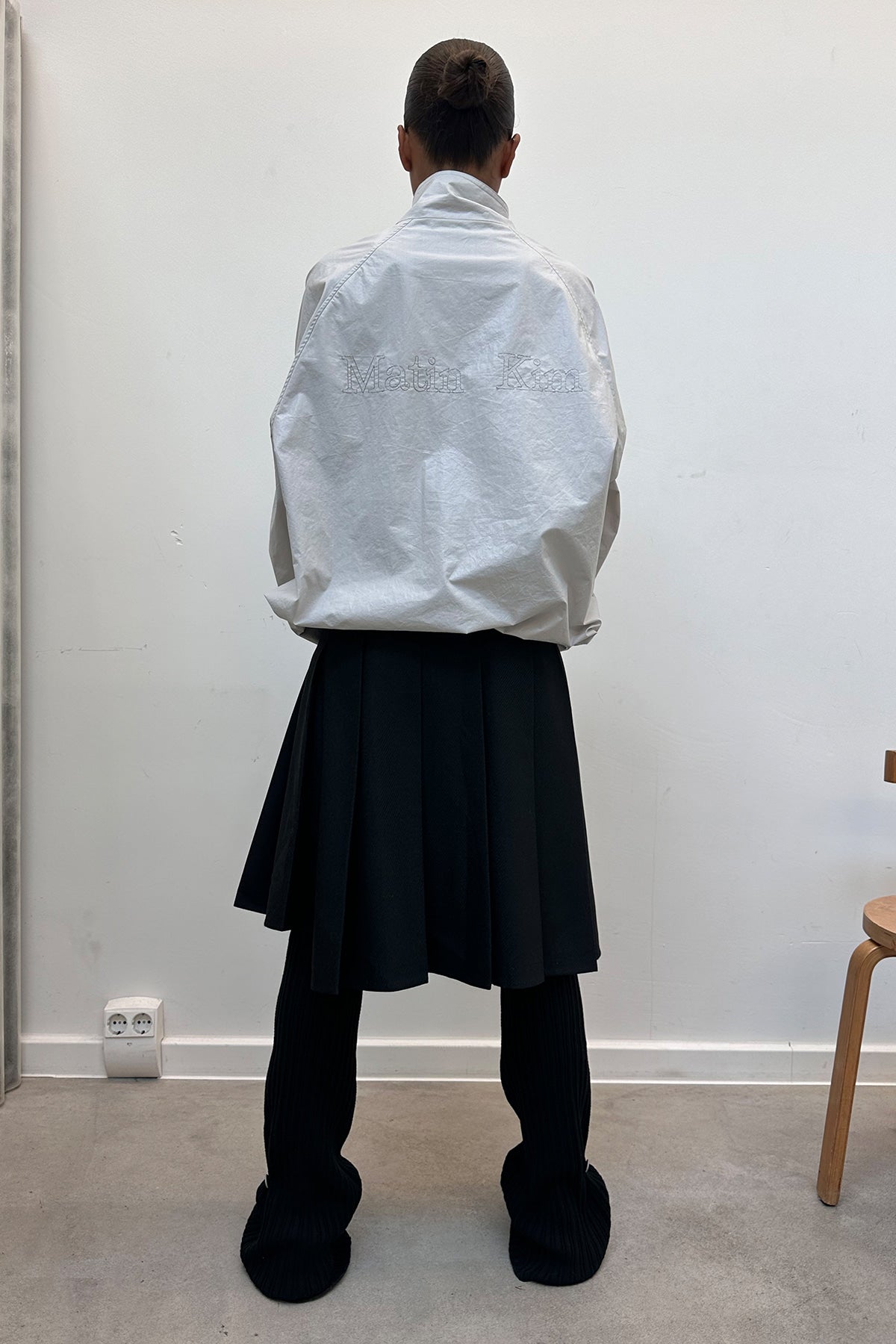 Matin Kim - Matin Coating Anorak Jumper (Grey) product image 7 | TRAB K-Fashion Australia