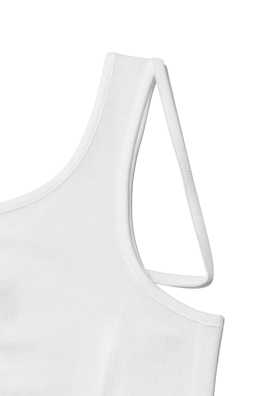 Matin Kim - Unbalance Tuck Sleeveless Top (White) product image 3 | TRAB K-Fashion Australia