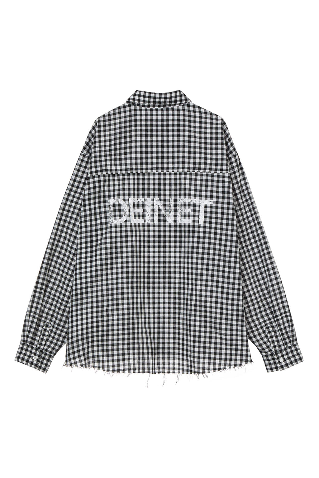 Deinet - Deinet Overfit Check Shirts (Black) product image 1 | TRAB K-Fashion Australia