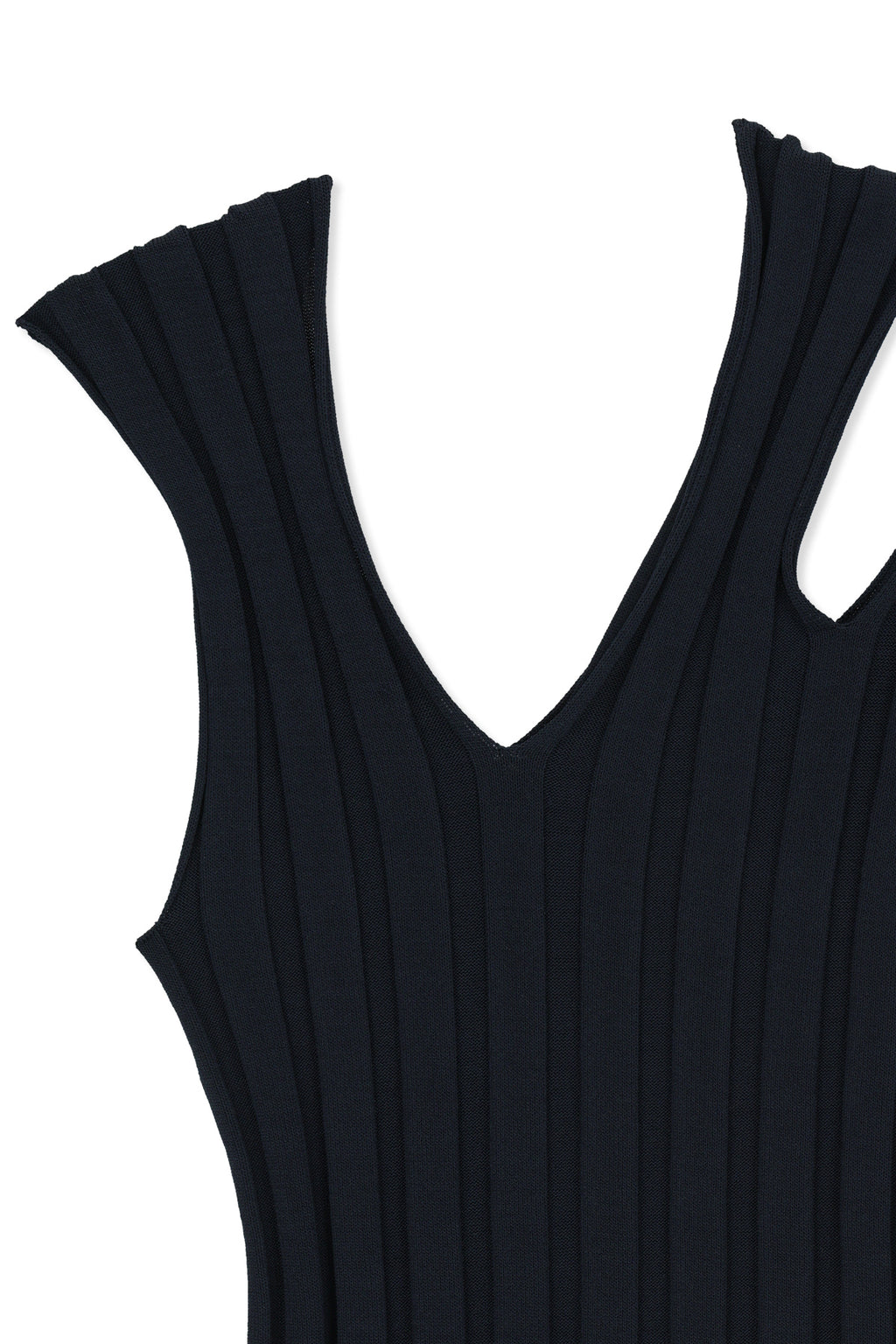 Matin Kim - Cut Out Sleeveless Knit Top (Dark Navy) product image 3 | TRAB K-Fashion Australia