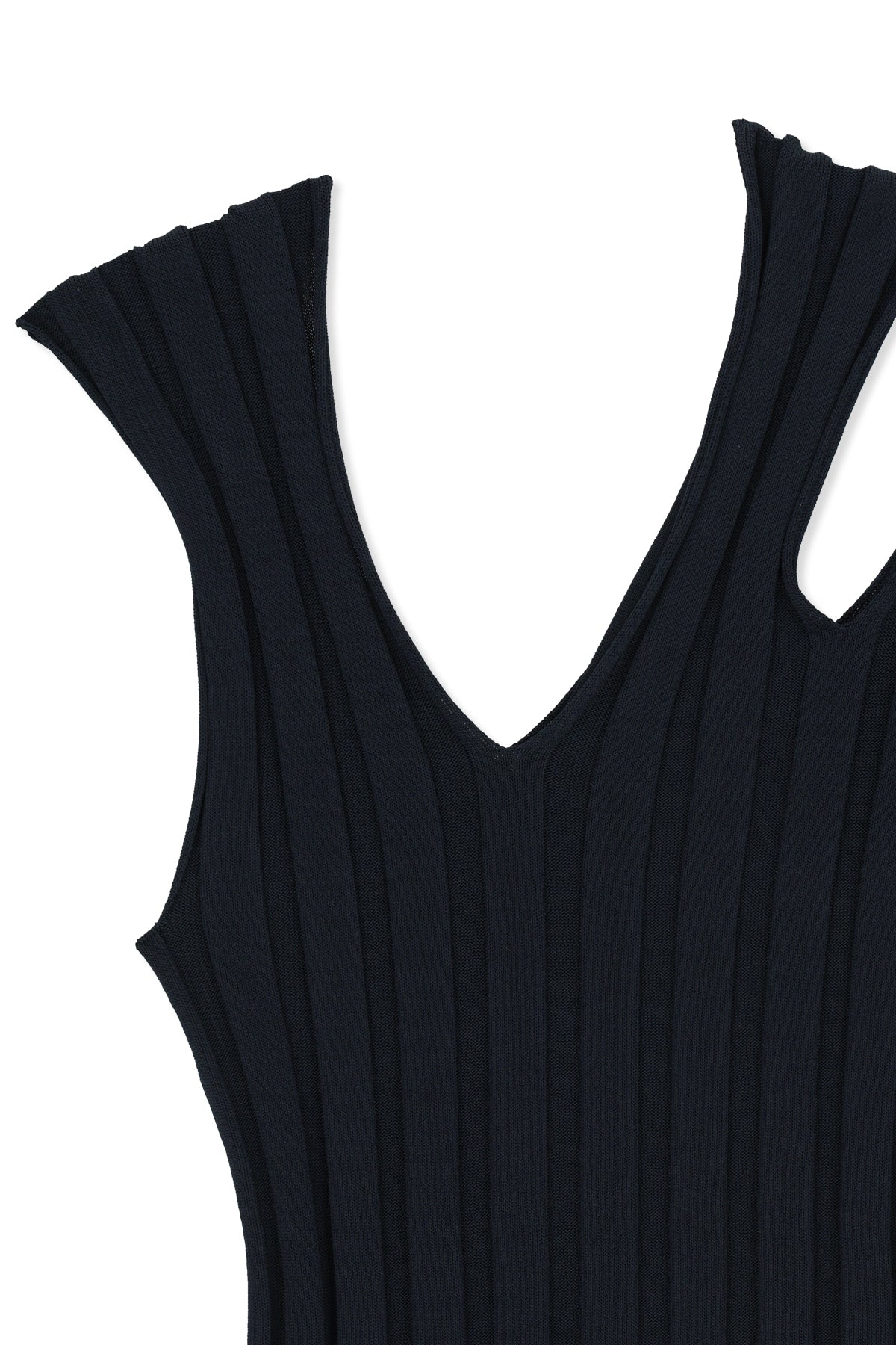 Matin Kim - Cut Out Sleeveless Knit Top (Dark Navy) product image 3 | TRAB K-Fashion Australia