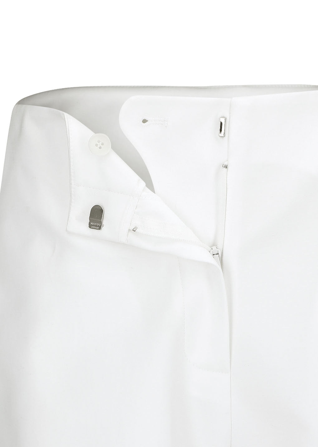 Amomento - Curved Capri Pants (White) product image 7 | TRAB K-Fashion Australia