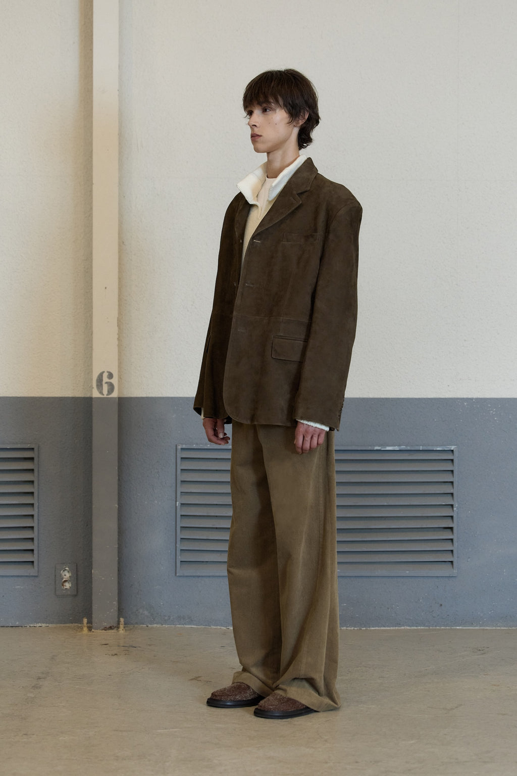 STU - Goat Suede Blazer Brown (OC) product image 2 | TRAB K-Fashion Australia