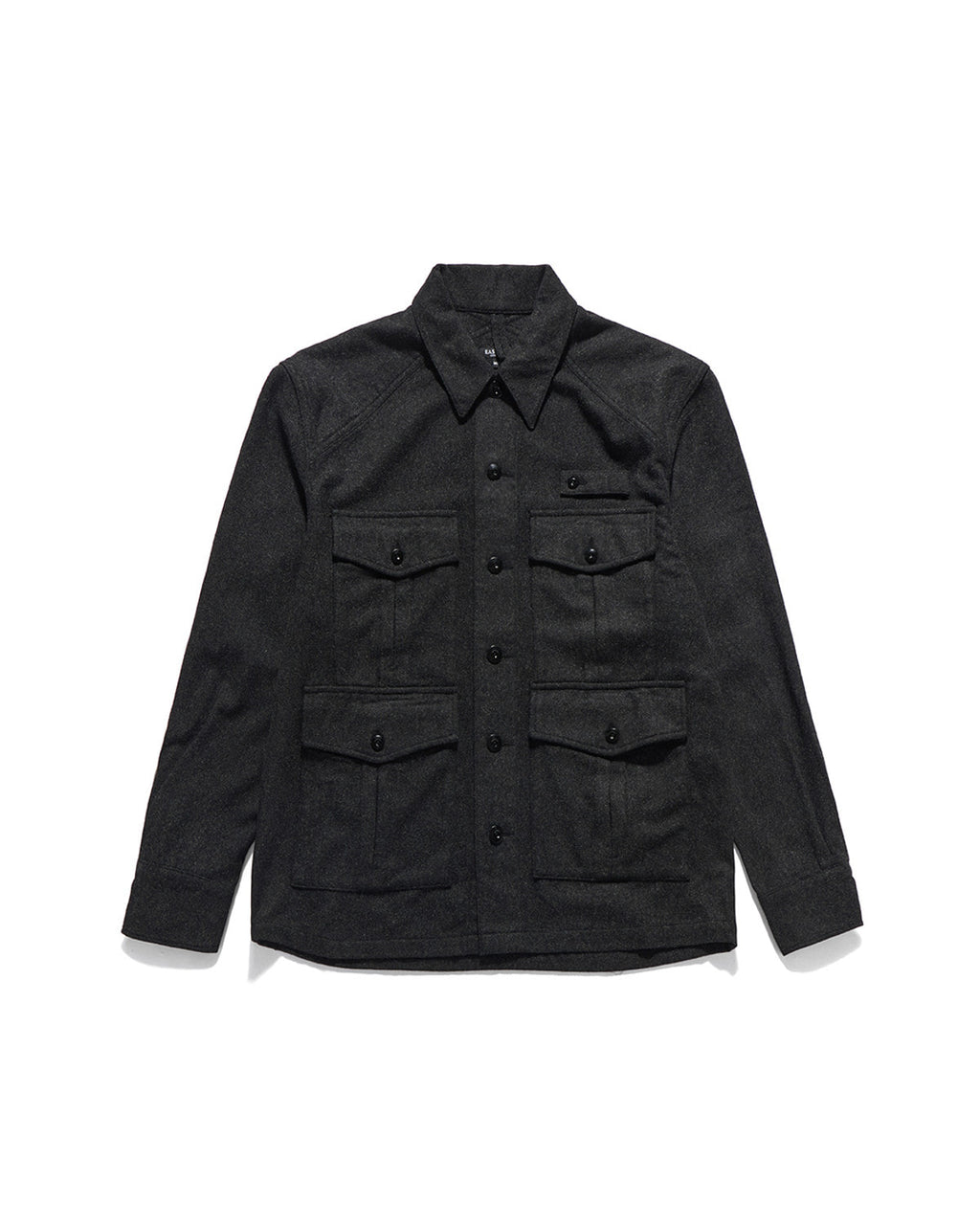 Eastlogue - Safari Field Shirts Jacket (Charcoal Wool) product image 5 | TRAB K-Fashion Australia