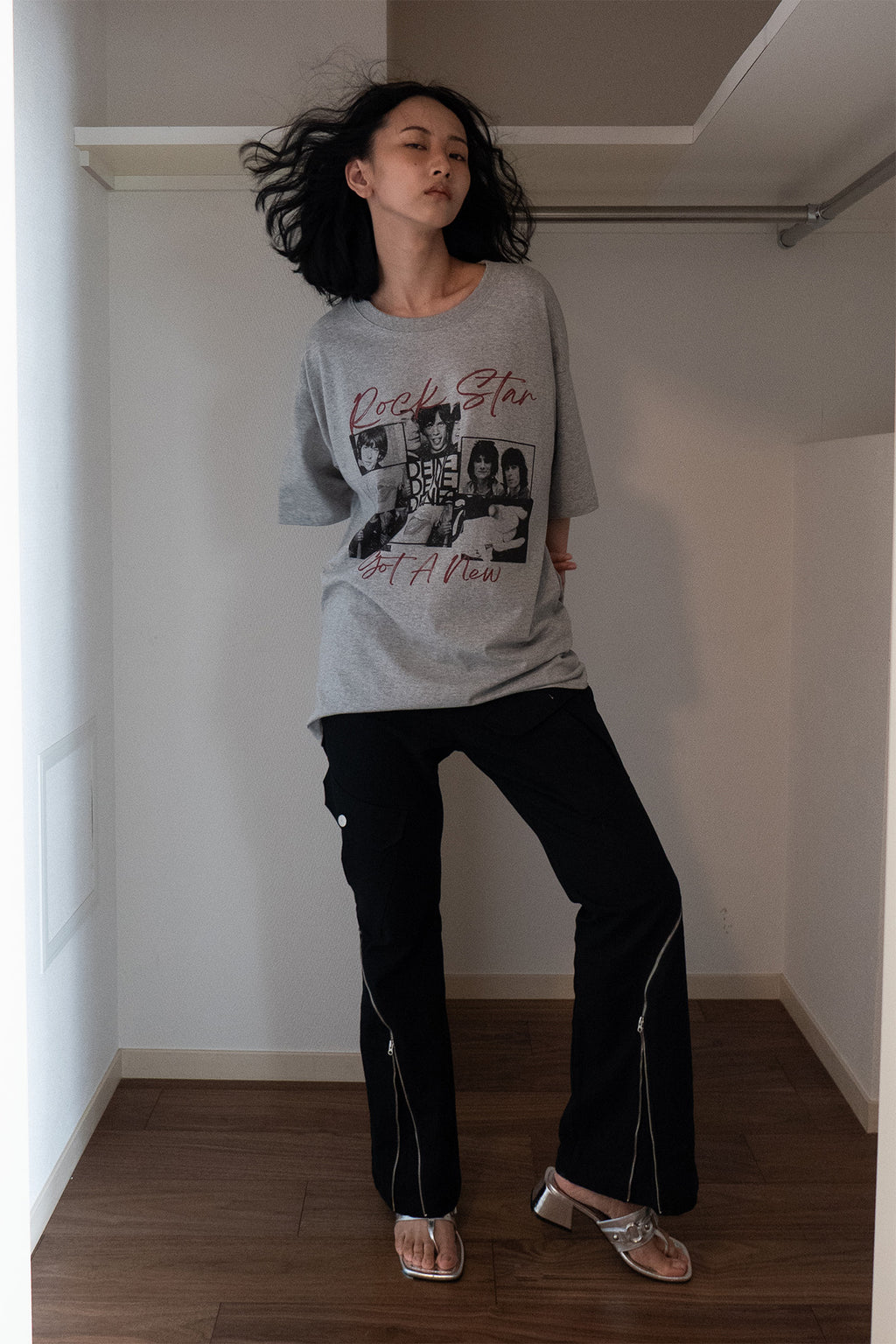 Deinet - Zipper Bootscut Cargo Pants (Black) product image 7 | TRAB K-Fashion Australia