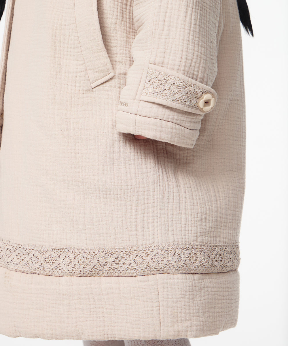Coyseio - Soft Stitch Padded Coat (Light Beige) product image 8 | TRAB K-Fashion Australia