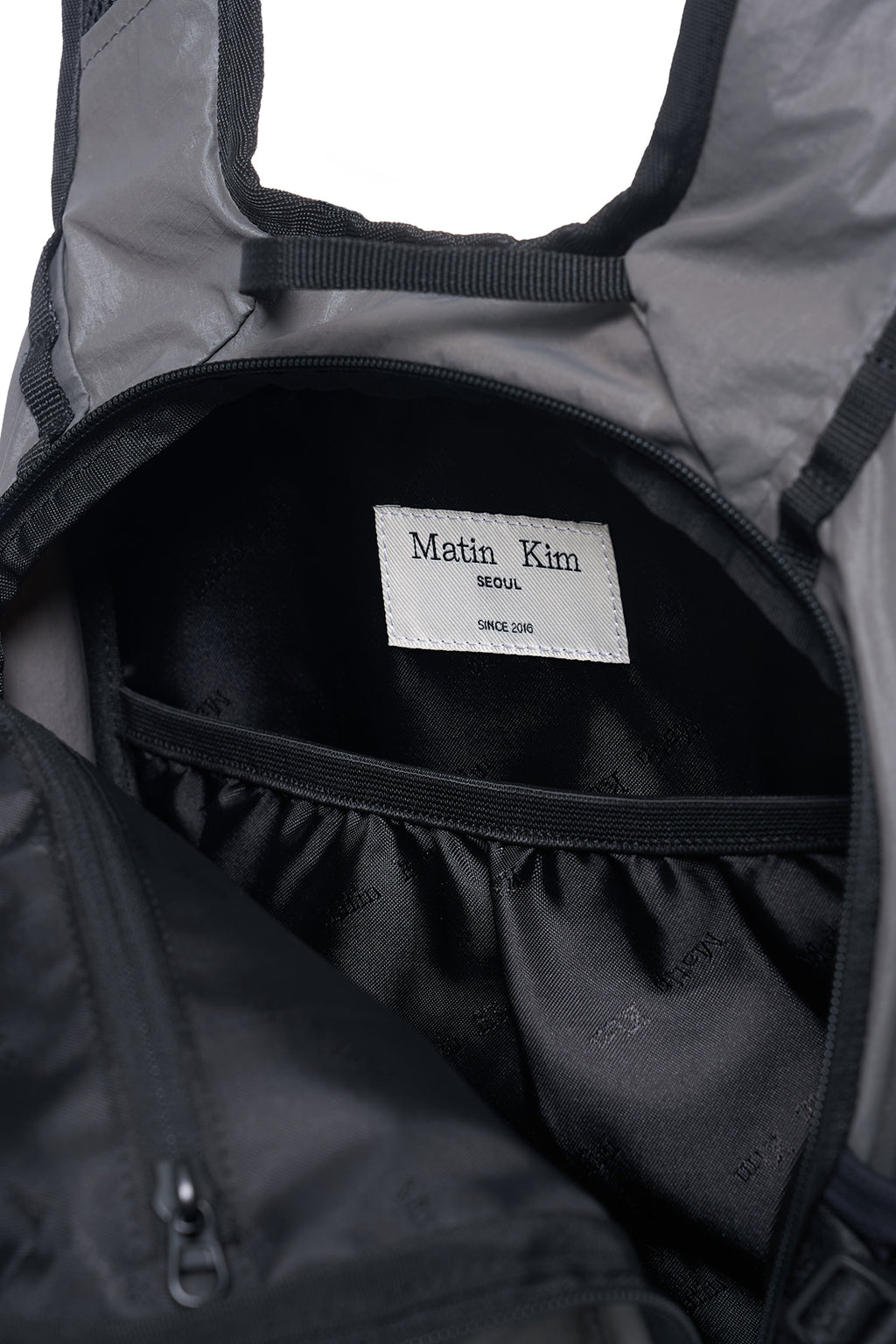 Matin Kim - Multi-pocket Lite Mini Backpack (Grey) product image 4 | TRAB K-Fashion Australia