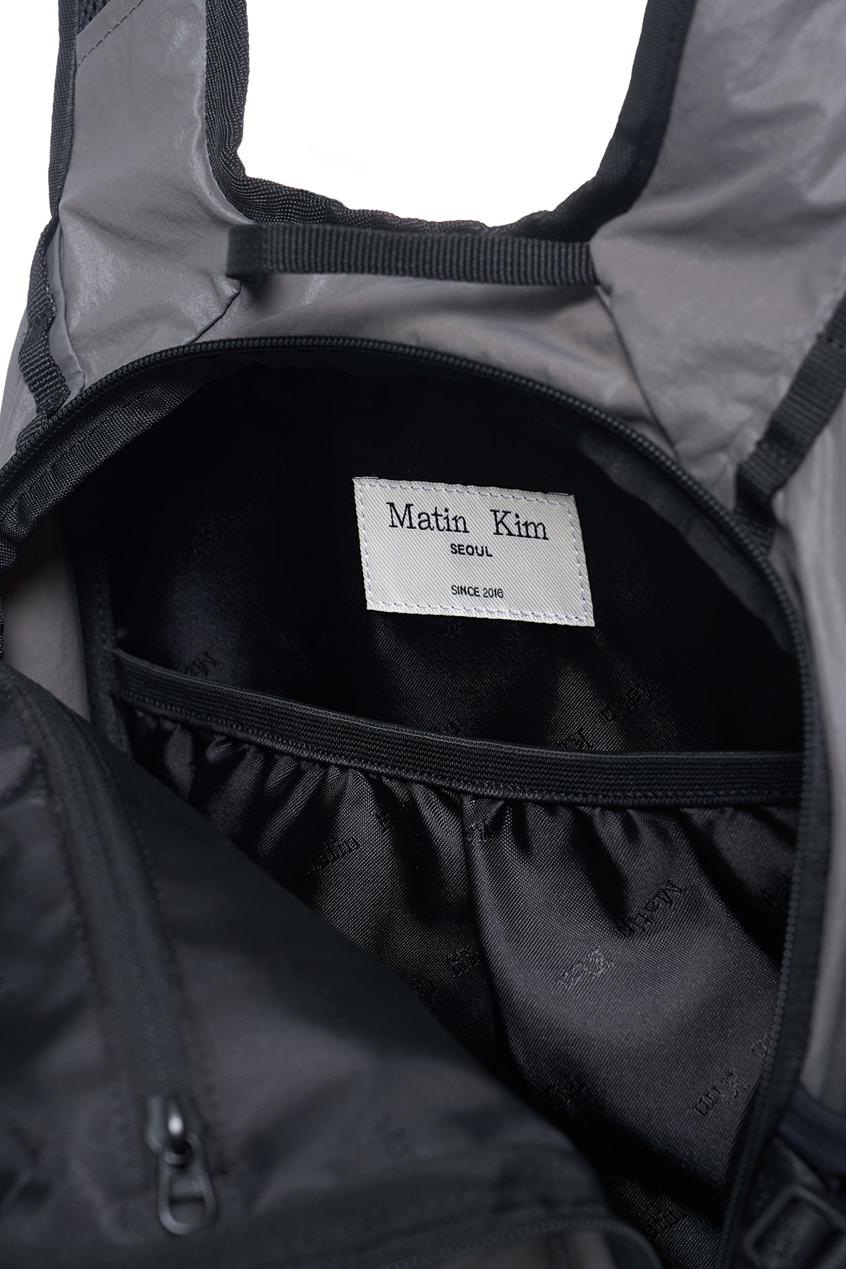 Matin Kim - Multi-pocket Lite Mini Backpack (Grey) product image 4 | TRAB K-Fashion Australia