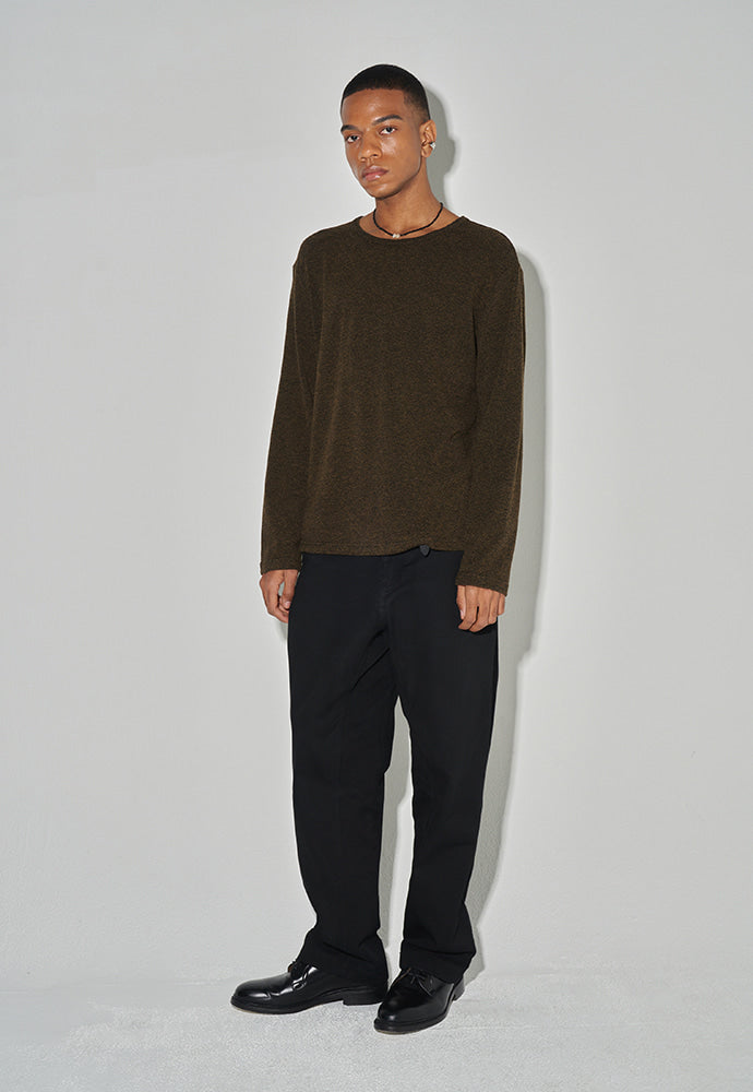 Tonywack - Twist-Melange Long Sleeve Knit (Melange Loden) product image 3 | TRAB K-Fashion Australia